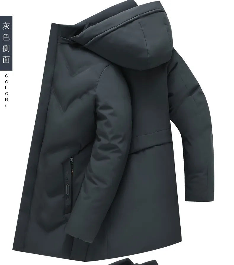 Top Grade Designer New Brand Men Parka Jacket Thick Casual Fashion Hooded Cropped Windbreaker Quilted Bubble Coats  Mens Clothes