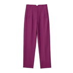 HXAO Fashion Office Wear High waist Pants for Women Formal Pants Office outfits Pencil Trousers Black Pink White Ladies Pants