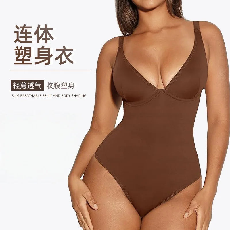 Women's sports clothing, low neck suspender, top yoga fitness bodysuit, tight fitting clothing, women's underwear, women's sexy