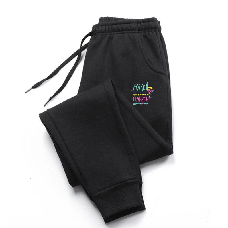High Quality Fashion Versatile Womens Mens Outdoors Elastic Waist Jogging Casual Sweatpants Sport Trousers