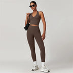 2-Piece Yoga Set – Crop Top & High Waist Leggings