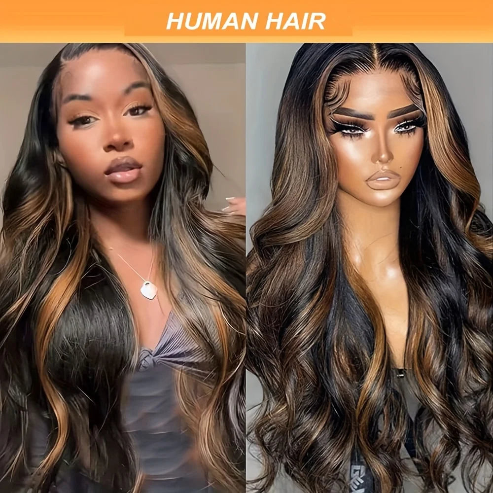 5x5 1B30 Lace Glueless Wig Human Hair Ombre Body Wave Lace Frontal Closure Wigs Hd Lace Human Hair Ready To Go Human Front Wigs