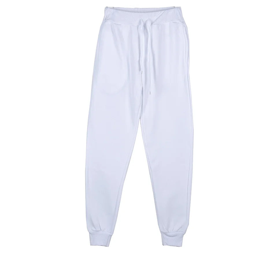 2026 New Joggers Sweatpants Men and Women Elastic Waist Lose Casual Trousers white beige pink yellow Hip Hop Mens Sweat Pants
