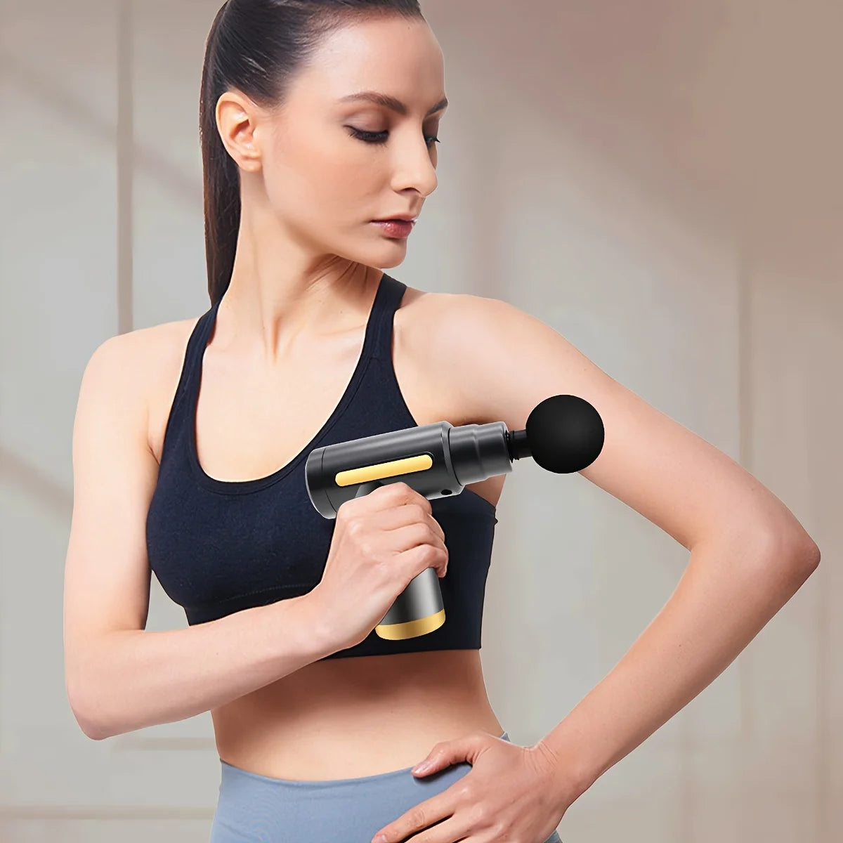 Long endurance TYPE-C mouth electric massager with six adjustable levels, silent fascia gun, multifunctional button fascia gun Secondary image