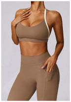 2-Piece Activewear Set – Long Sleeve Crop Top & Leggings
