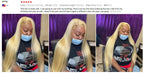 613 Colored Straight Human Hair 13x4 HD Blonde Lace Front Wigs 200 Density 13x6 Transparent Full Lace Frontal Wigs 44 46 Inches