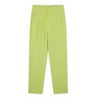 HXAO Fashion Office Wear High waist Pants for Women Formal Pants Office outfits Pencil Trousers Black Pink White Ladies Pants
