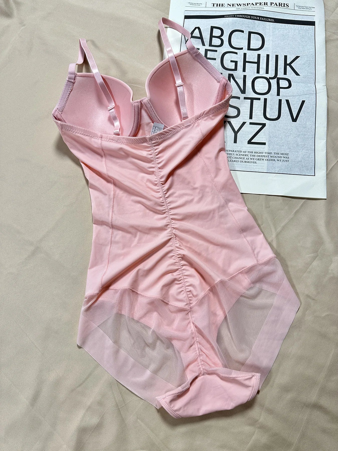 Naisstoo Women Shapewear Bodysuit for Tummy Control Seamless Body Shaper Thong Jumpsuit Bras