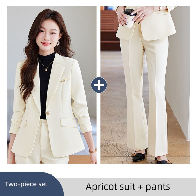 Blue Suit Female Spring & Fall 2025 New Arrival K-style Elegant Casual Suit Jacket Female Fancy Business Wear