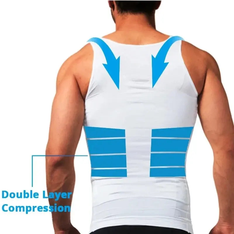 YBFDO Men Body Shaper Slimming Compression Vest Undershirt Seamless Waist Trainer Tank Top Belly Control Weight Loss Shapewear Secondary image