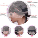 Straight Pixie Cut Wig Short Bob Wigs 13x4 Lace Front Wigs Human Hair Pre Plucked Pixie Cut Wig Brazilian Human Hair 100%