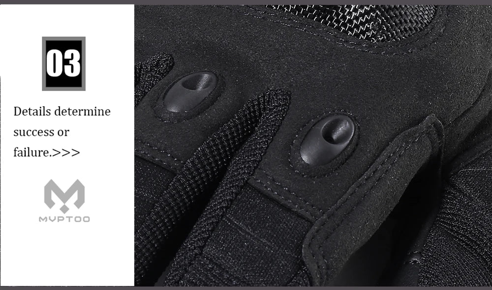 Full Finger Hiking Gloves Touch Screen Anti Slip Outdoor Gloves Breathable Grip Gloves for Hunting Cycling Fishing Camping Sport
