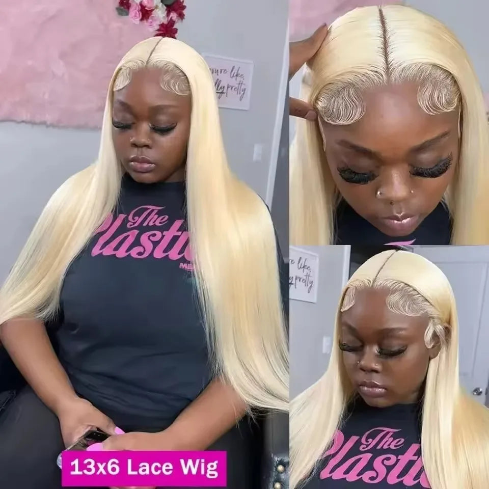 40 Inch 613 Hd Lace Frontal Wig 13x6 13x4 Blonde Straight Lace Front Wigs Human Hair Brazilian Colored Human Hair Wigs For Women