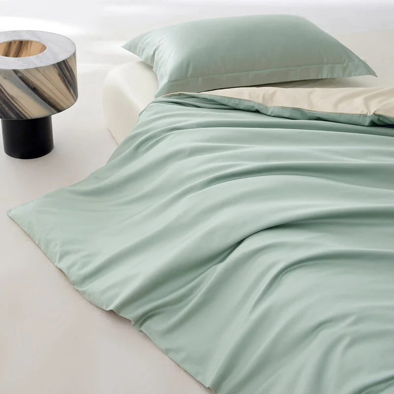 1pc Egyptian Cotton Duvet Cover Solid Color 100% Cotton 800 Thread Count Quilt Cover Korean Minimalist Style Bedding Ultra Soft