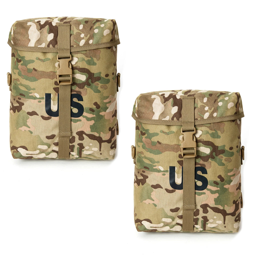 MT Military MOLLE Side Sustainment Accessory Pack 2Pcs Sustainment Supplies Pouch Army Utility Bags UPC / OCP