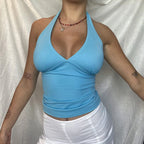 Sexy Off Shoulder Top Ladies 2026 Club Party Outfits Sheath Pure Sleeveless Bare Back Sexi Women Summer Crop Top