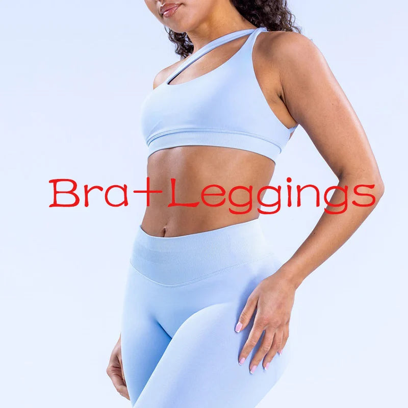 Seamless Activewear Set – Sports Bra & High Waist Leggings