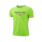 Barcelona Hot Sale Men's Summer Sports T-shirt High Quality Breathable Quickdry Tee Male Versatile Marathon Fitness Football Top