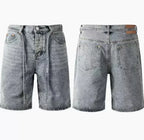 2026 Women Jeans Straight Diamonds Pants Y2k Streetwear Elegant High Waist Washed Belt Loose Wide Leg Denim Trousers Bottoms
