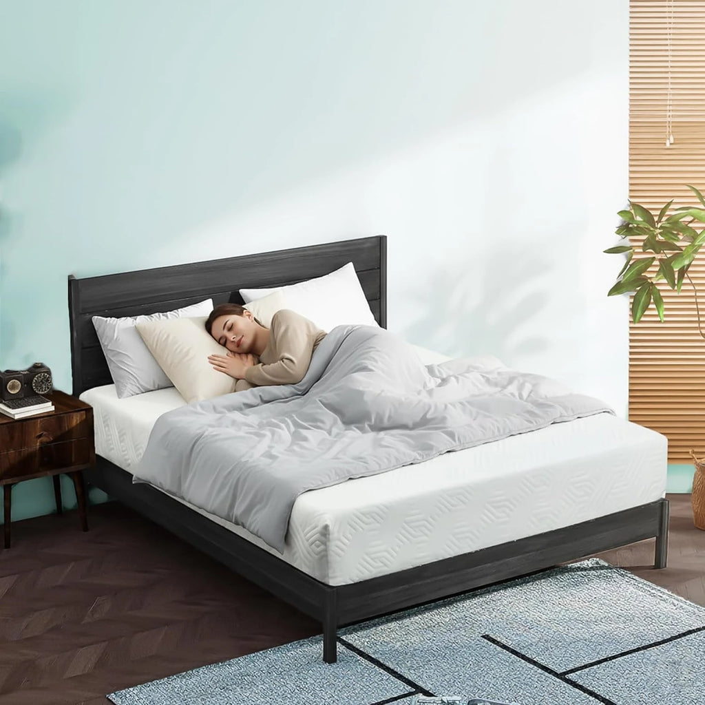 Twin Mattress, 4 Inch Foam Mattress in a Box, Medium Firm, Reversible, Pressure Relief, for Bunk Bed, Customized