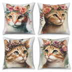 Modern Sofa Decorative Pillowcase Home Decor Set Cute Cat   Cushion Cover Throw Pillow