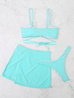 Brazilian Thong Bikini 2026 Women With Skirt Sexy Swimwear Female Padded Swimsuit Push Up Beachwear Bathing Suit Biquini Summer