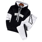 Mens Tracksuit Letter Printing Sweatshirts Pants Quality Casual Single Piece Hoodie Pants Outdoors Sports Jogging Mens Clothing