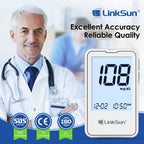LinkSun G-425-1 Blood Glucose Meter Kit 50/100pcs Test Strips Lancets for Diabetes Monitor Digital Glucometer Blood Sugar Meter