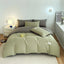 INS style high luxury solid color double-sided style single couple quilt cover soft luxury hotel & apartment & home bedding