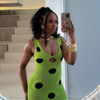 Women Sexy See Through Knitted Maxi Dress Hollow Out Deep Neck Pot Robes Tassel Hem Fork Party Vestidos 2025 New Lady Club Gown