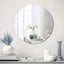 Mirror Wall Sticker Round Oval Acrylic Wall Sticker Self-adhesive Acrylic Tiles Sticker for Bathroom DIY 3D Wall Decal