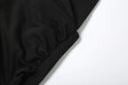 Sisterlinda Sexy High Splits Long Dress Women Halter Deep V-Neck Backless Sleeveless Summer Pool Party Ruched Elegant Vestidos