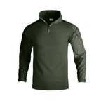 Softair Outdoor Long Sleeve Tactical Shirts Combat Shirt 1/4 Zipper Ripstop Wear-resisting Camo Airsoft T Shirts Men Clothing