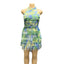 HLJ Sexy Mesh Ruched Patchwork Bodycon Dresses Women Cake Gradient Halter Backless Dress Female Streetwear Vestidos Summer New