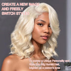 HD Transparent Short Bob 613 Blonde Body Wave 13x6 Lace Front Human Hair Wigs For Women Brazilian Lace Frontal Wig Pre Plucked