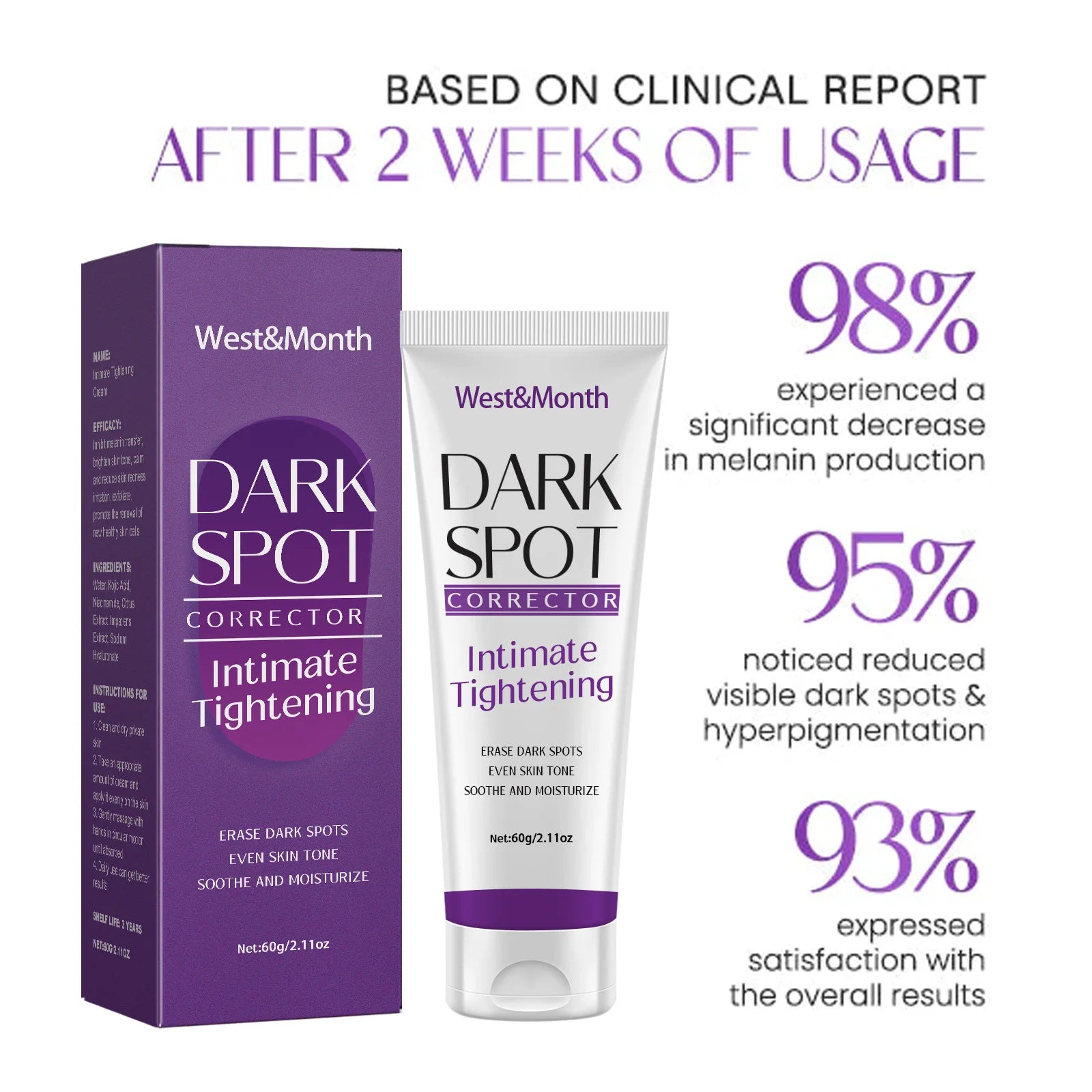 Nicotinamide Brightening Cream For Dark Skin Effective Lighten Thigh Inner Bleach Remove Melanin Private Parts Brighten Cream