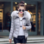 2026 Faux Fur Parkas Women Down Jacket clothes Womens Parkas Thicken Outerwear hooded Winter Coat Female Jacket Cotton padded