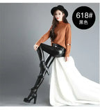 High Waist Faux Leather Leggings – Warm Winter Pants