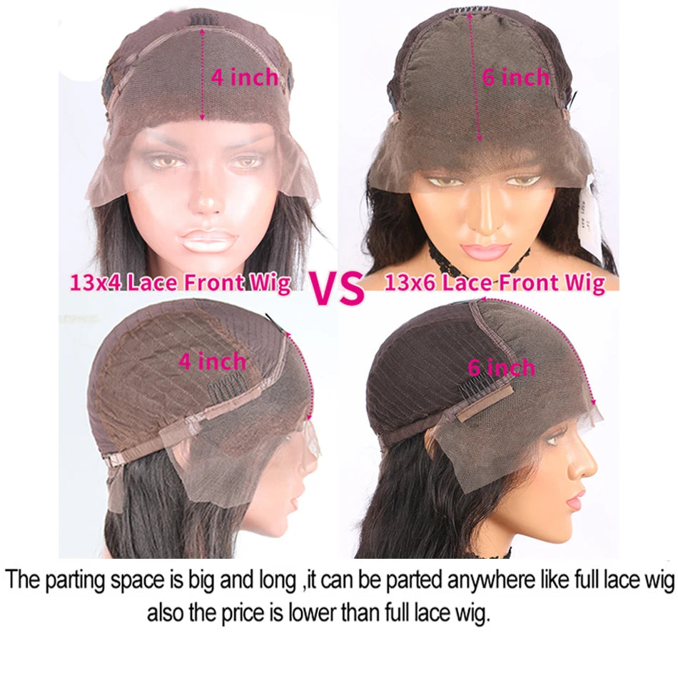 13x6 Chocolate Brown Fall Colored Human Hair Wigs HD Transparent Lace Front Human Hair Wigs Body Wave Human Hair Frontal Wigs