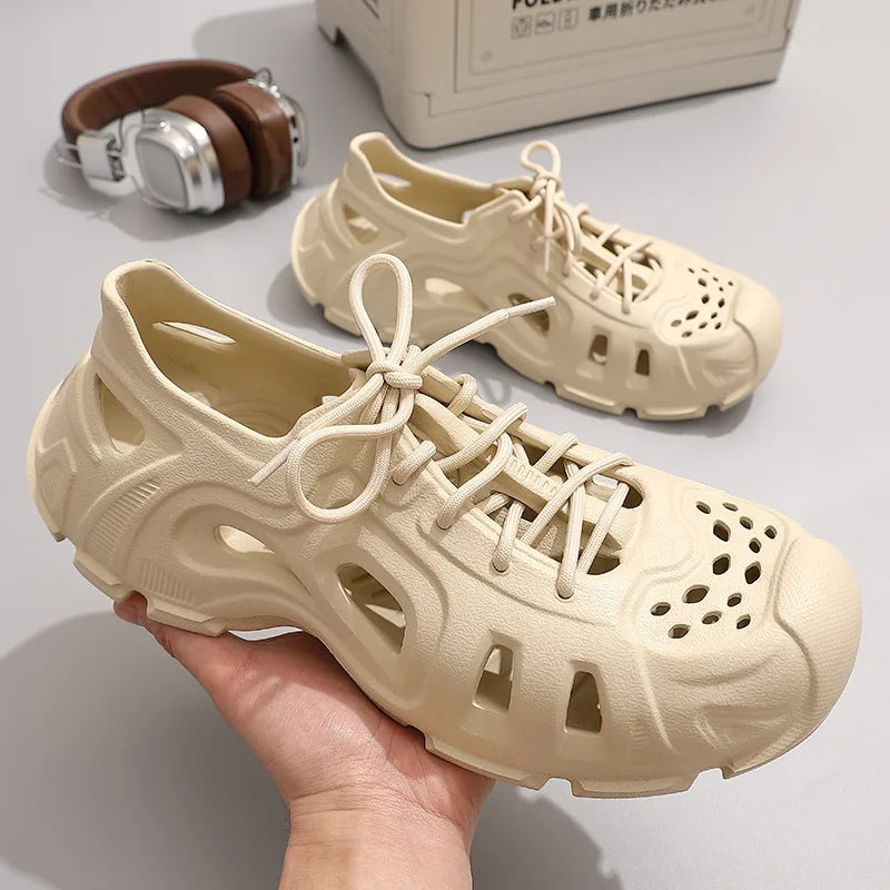 Super Cool Beach Sandals Comfortable Thick EVA Soles Antislip Outdoor Slippers Fashion Slides Street Normal Style Shoes