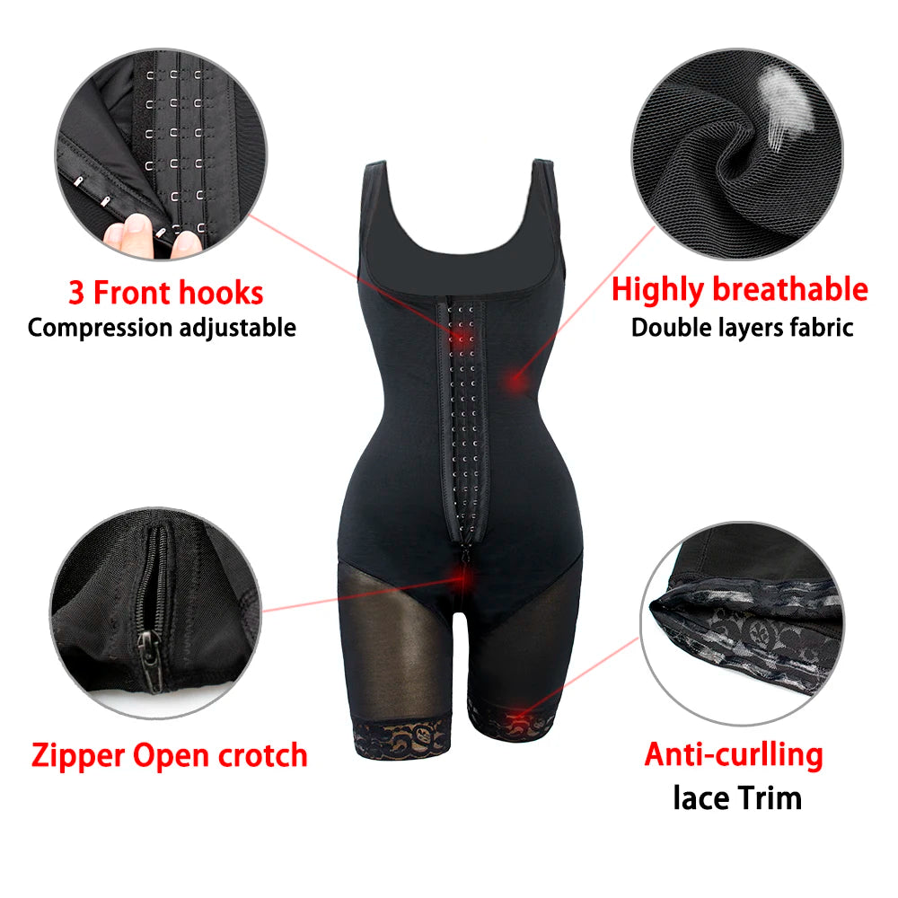 Fajas Reductoras Body Shaper Slimming Sheath Flat Belly Shapewear Tummy Control Bodysuit Postpartum Bodices Girdles Woman Corset Secondary image