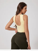 New Women Sportswear Yoga Set Sport Suit Gym Workout Clothes Gym Vest Crop Top High Waist Straight leg Pants Fitness Sports Wear