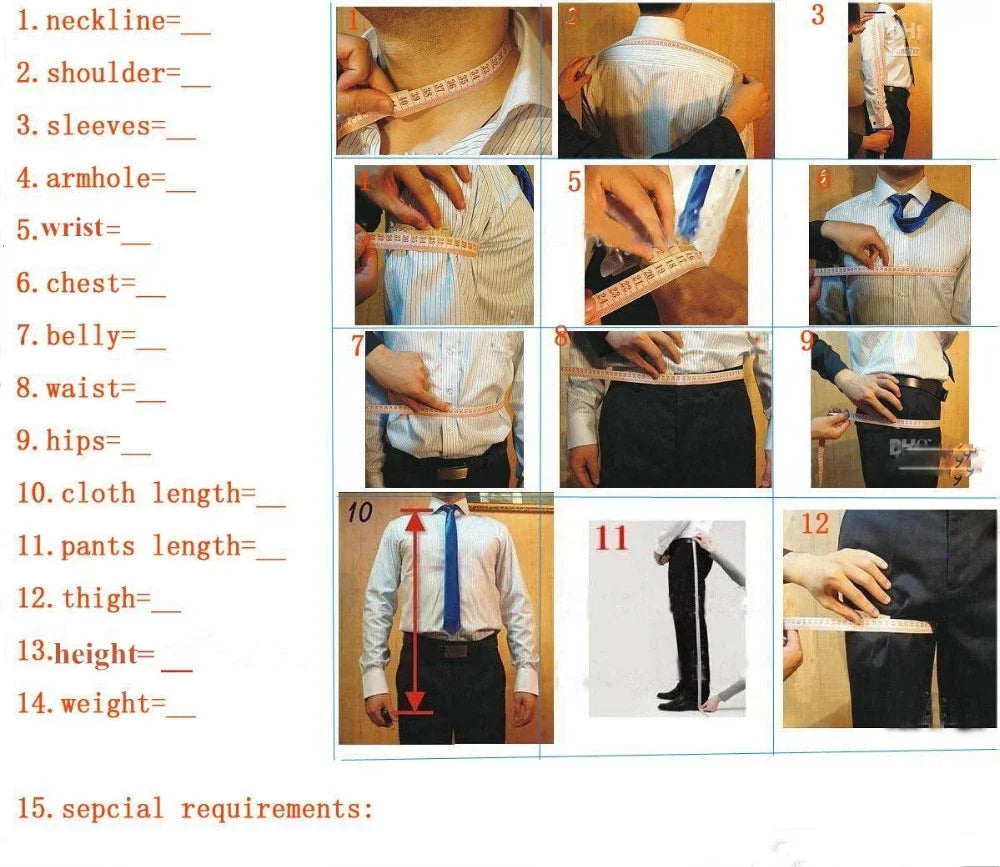 Fashionable Single-Breasted Men's Suit Set For Wedding Formal Business 2PCS Men's Suit Set Including Jacket Vest Pants Customize