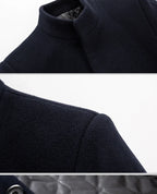 TFETTERS Brand Trench Coat Korean Fashion Business Casual Stand Collar Long Jackets for Men 2025 Autumn Windbreaker Winter Coats
