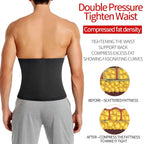 Mens Abdomen Reducer Sauna Body Shaper Fitness Sweat Trimmer Belt Waist Trainer Belly Slimming Shapewear Waist Trainer Corset We