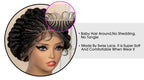 New Synthetic Full Lace Handmade Bantu Braided Wigs African Hair Wig for Black Women Short Cute Knotless Box Braiding Wig