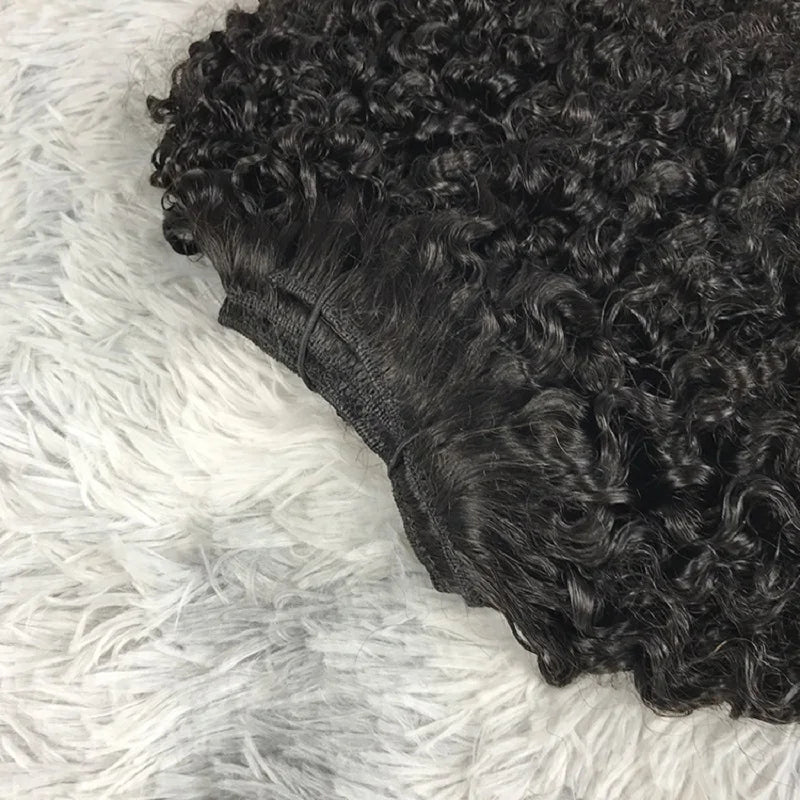 Kinky Curly Human Hair Bundles afro Bouncy curly hair weaving raw virgin water jerry curly human hair bundles extensions on sale