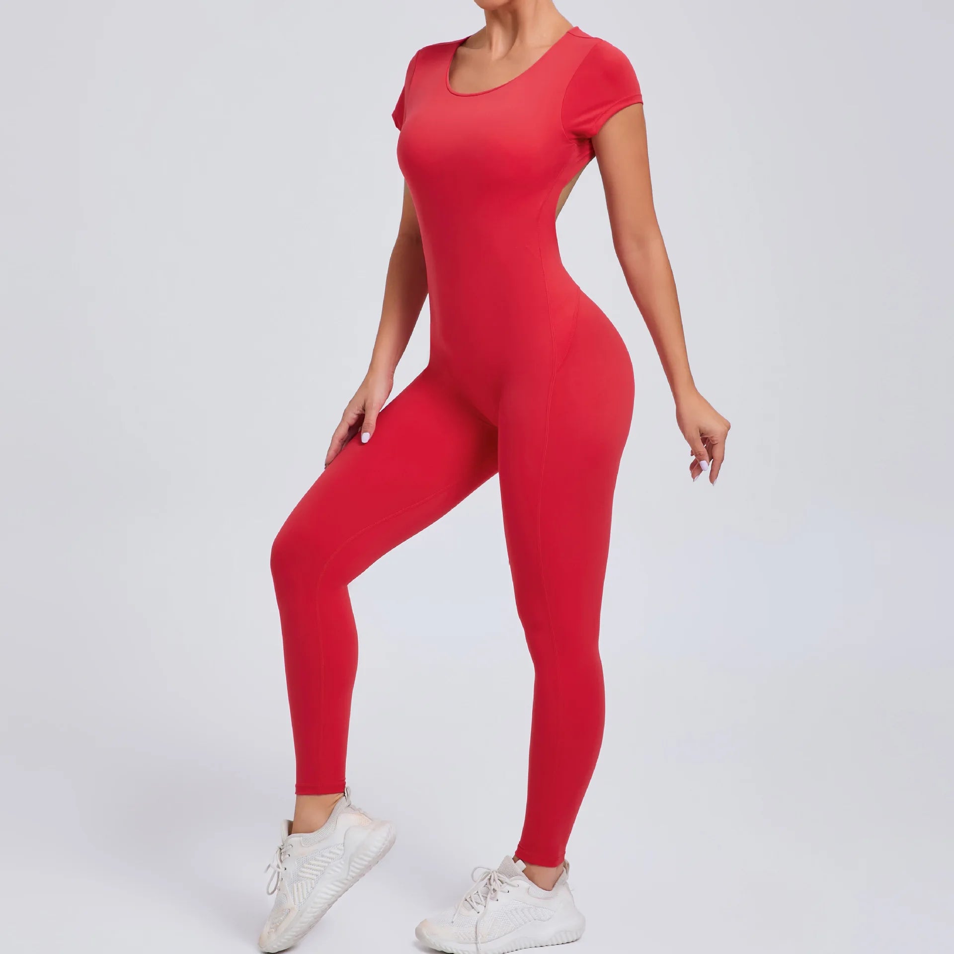 2026 Yoga Jumpsuit Fitness Sports Overalls Gym Clothing Set Wear Pilates Workout Clothes Women Short Sleeves Outfit Activewear