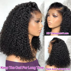 Short Bob Deep Wave Lace Frontal Wig PrePlucked 13x4 13x6 Lace Front Wig Peruvian Curly Human Hair Bob Wigs For Women and Girls