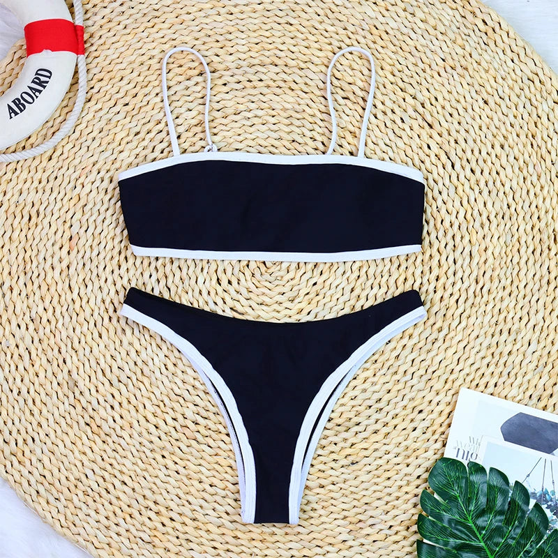 Woman Swimwear 2026 High Waist Bikinis Shorts Women's Swimsuit Luxury Ribbed Two-piece Bathing Suits Summer Bikini Set Swim Suit